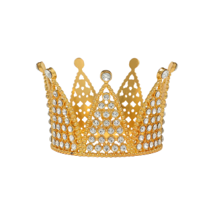 CORONA DECORATIVA DORADA PERLA MP