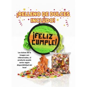 Piñata Artesanal ¡Feliz Cumple! - Imagen 2