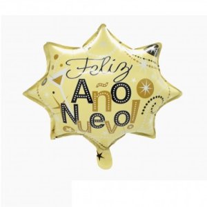 GLOBO FOIL FELIZ AÑO  NUEVO 63X61  BELINA