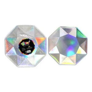 PLATO PLATA IRIDESCENTE 20CM X6