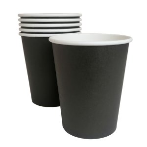 VASO POLIPAPEL NEGRO 6 UNID FESTY