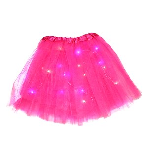 Falda ballerina led fucsia