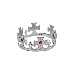 CORONA PRINCIPE PLASTICO PLATEADO MP
