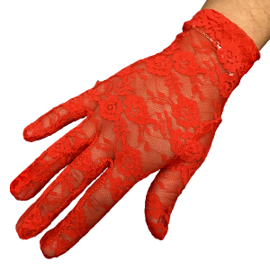 Guante encaje rojo (21CM)