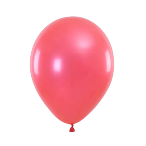 GLOBO METAL 25CM ROJO 50 UNID MP