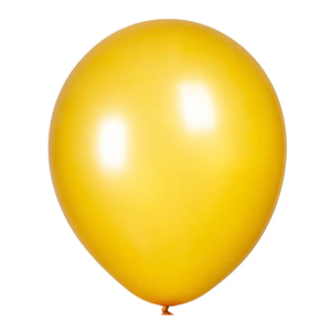 GLOBO LISO 30CM METAL DORADO 20 UNID BE