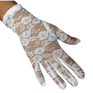 Guante encaje blanco (21CM)