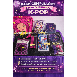 A1-Pack cumpleaños guerreras k-pop