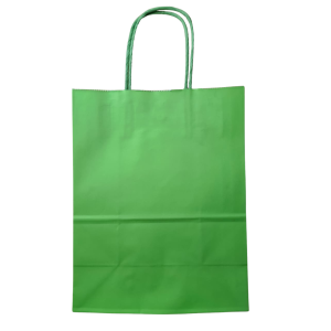 BOLSA  PAPEL 21X27 VERDE LIMA MPA