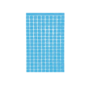 CORTINA PASTEL CUADRO CELESTE 1X2 MPA