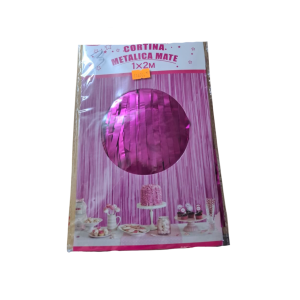 CORTINA FLECOS MATE FUCSIA 1X2 MP