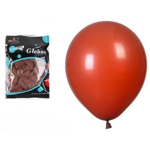 GLOBO LISO 23CM CAFE 25 UNID BE