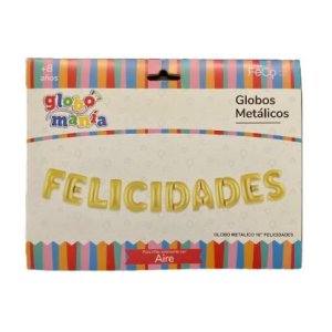 GLOBO METAL FELICIDADES FESTY