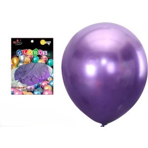 GLOBO 15CM METALIZADO MORADO 25 UNID BE