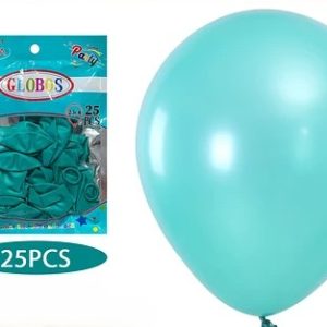 Globo color turquesa 25 unidades (23CM)