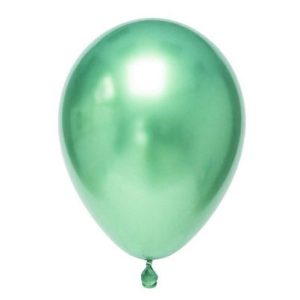 Globo color verde metálico 25 unidades (R5)