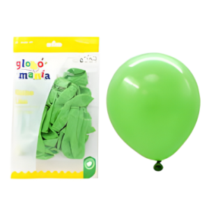 Globo color verde lima 25 unidades (R5)