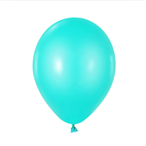 GLOBO LISO 23CM TURQUESA 50 UNID MP
