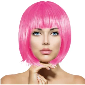 PELUCA CORTA FUCSIA FESTY