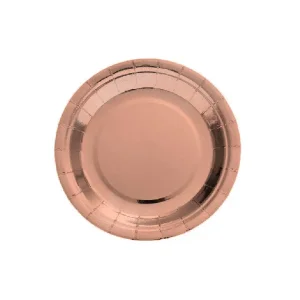 PLATO CARTON METAL 23CM X6 ROSE GOLD PAR