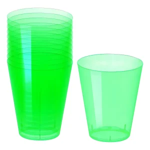 Vaso acrílico neón variedad de colores (10 unidades 230ML)