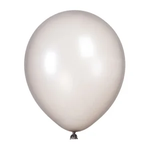 GLOBO METAL 23CM PLATA 25 UNID BE