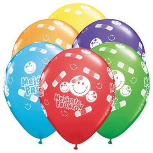 Globo con frase mejórate pronto 25 unidades (R12)