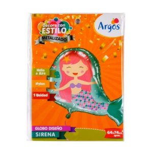 GLOBO FOIL SIRENA 64X74CM  ARGOS
