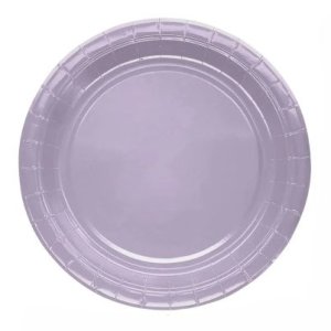 PLATO CARTON 23CM LILA 10 UNID VI