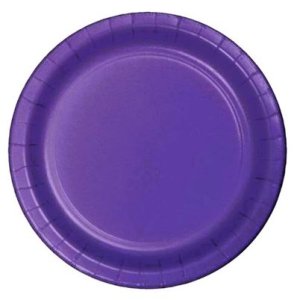 PLATO CARTON 23CM MORADO 10 UNID VI