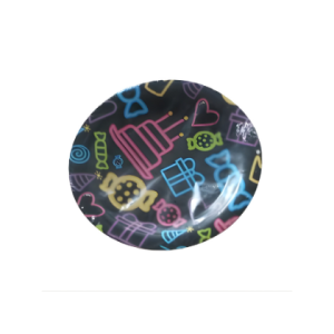 PLATO CARTON FLUOR 10 UNID CARNAVAL