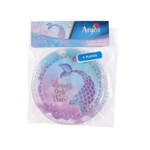 PLATO SIRENA TORNASOL X6 ARGOS