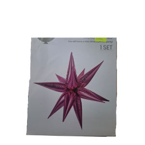 Globo foil estrella fucsia (65CM)
