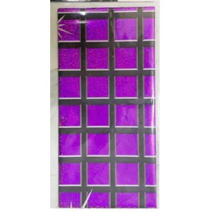 A-Mantel metalizado morado brillos 137x183