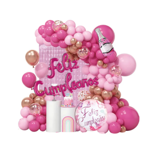 Set globos FC fucsia (60 PCS)