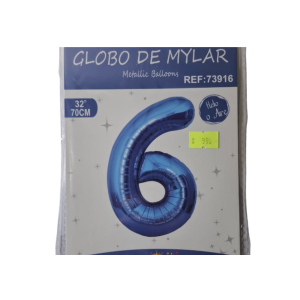 GLOBO FOIL 32 PULG AZUL 6 MP