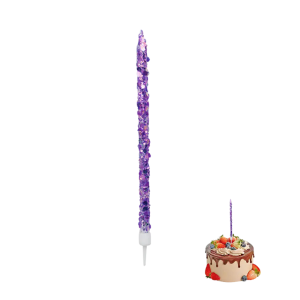 Veloncitos morada cristal (6 unidades 12CM)
