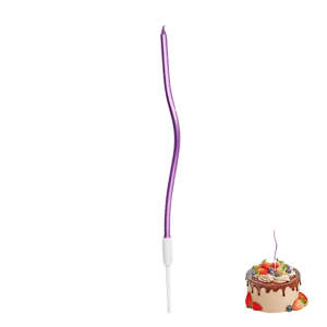 Vela onda morada (12 unidades)