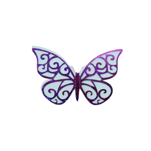 Adorno mariposa colores (12 unidades)