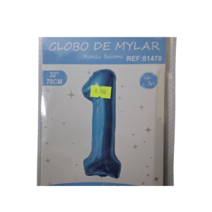 Globo foil celeste 1 (32 pulgadas)