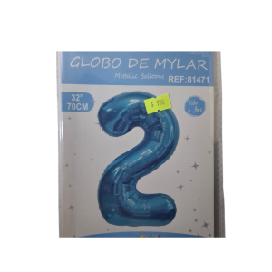 Globo foil celeste 2 (32 pulgadas)