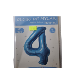 Globo foil celeste 4 (32 pulgadas)