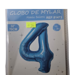 Globo foil celeste 4 (32 pulgadas)