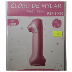 Globo foil rosado 1 (32 pulgadas)