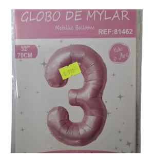 Globo foil rosado 3 (32 pulgadas)