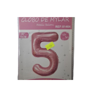Globo foil rosado 5 (32 pulgadas)