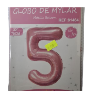 Globo foil rosado 5 (32 pulgadas)