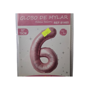 Globo foil rosado 6 (32 pulgadas)