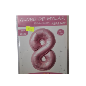 Globo foil rosado 8 (32 pulgadas)