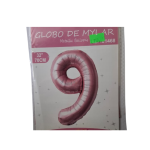 Globo foil rosado 9 (32 pulgadas)